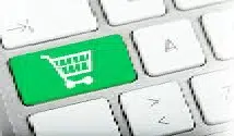 keyboard with a shopping cart image